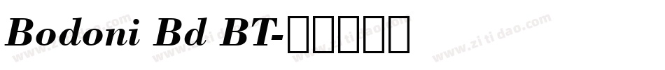 Bodoni Bd BT字体转换